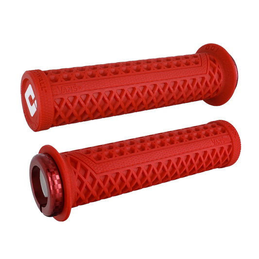 Punhos ODI VANS V2.1 Lock-On 135 mm Vermelho
