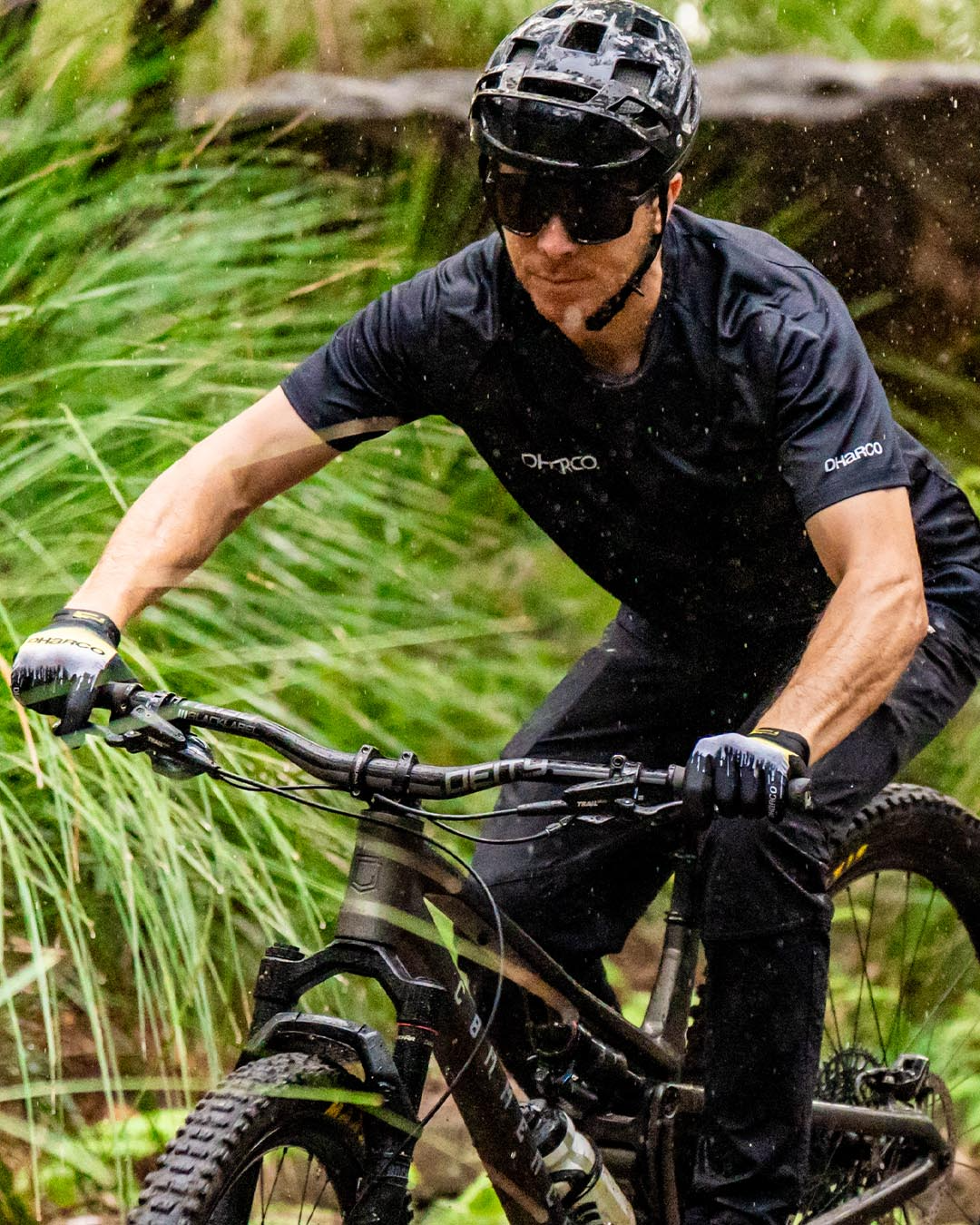 Luvas DHARCO RACE ACID RAIN Preto/Amarelo