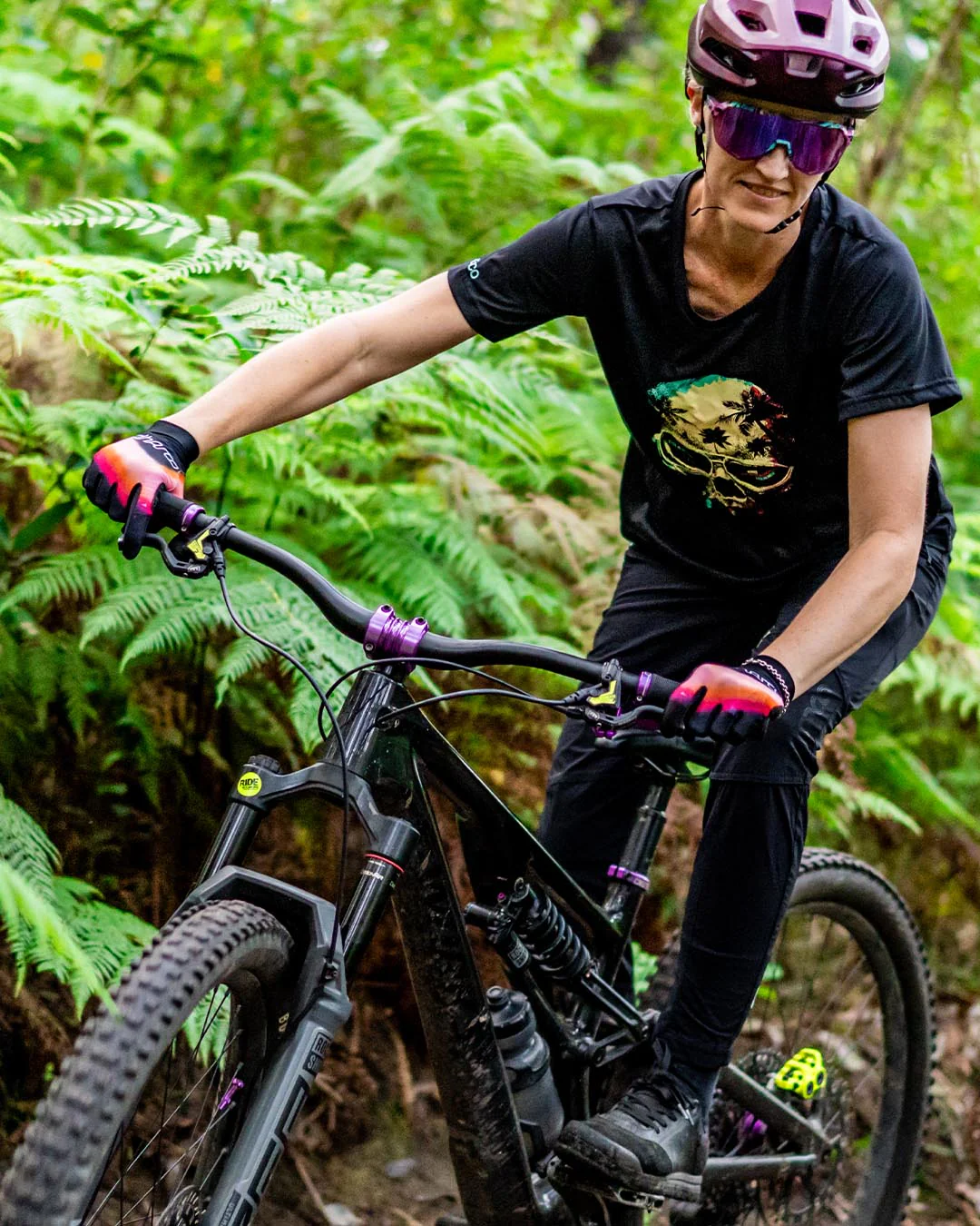 Luvas de BTT para mulher FIREBIRD Preto/Corail