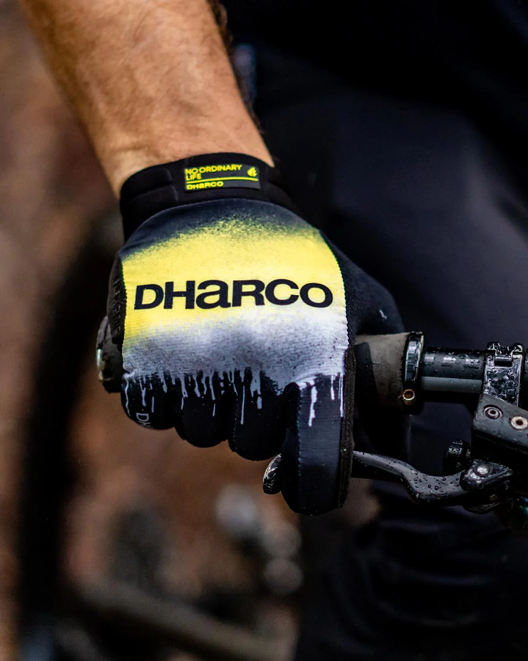 Luvas DHARCO RACE ACID RAIN Preto/Amarelo