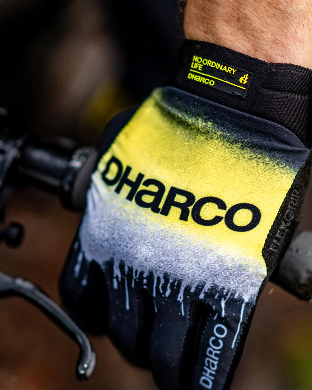 Luvas DHARCO RACE ACID RAIN Preto/Amarelo