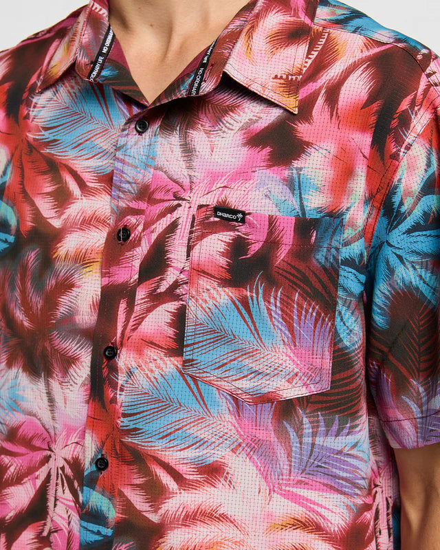 DHARCO TECH NEBULA Camisa de manga curta cor-de-rosa