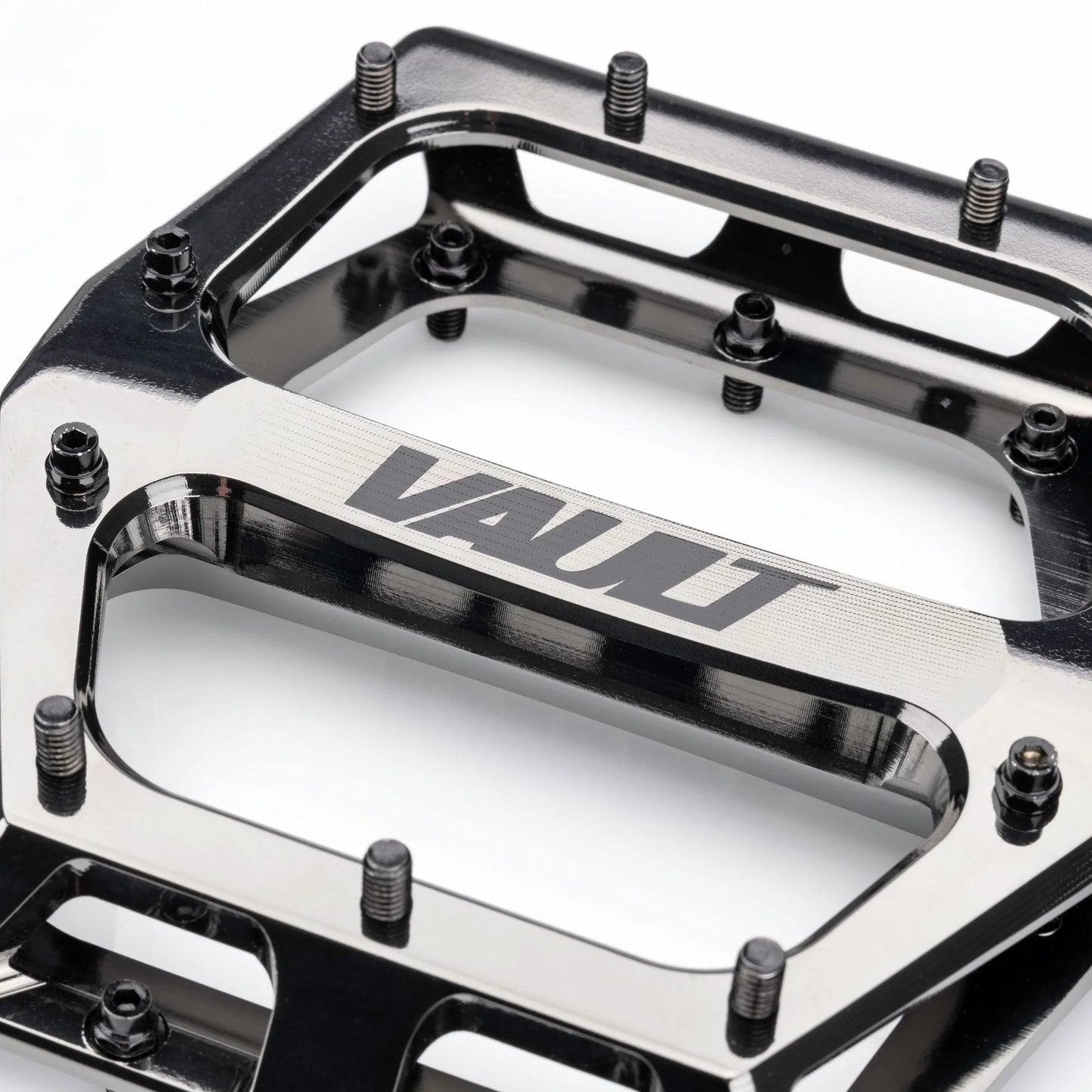 Pedais planos DMR VAULT Cromado Preto