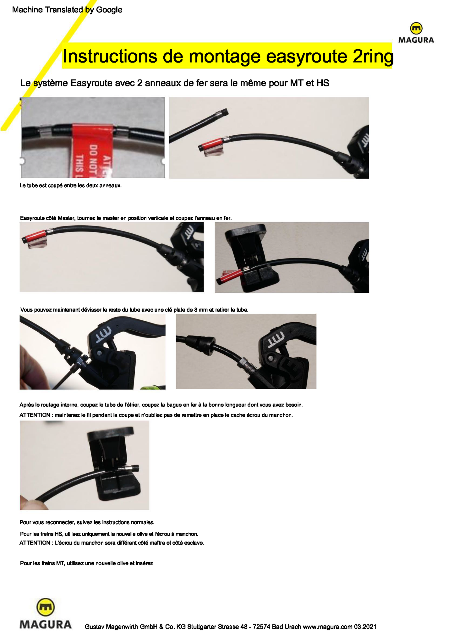 Par de travões MAGURA MT7 PRO Discless