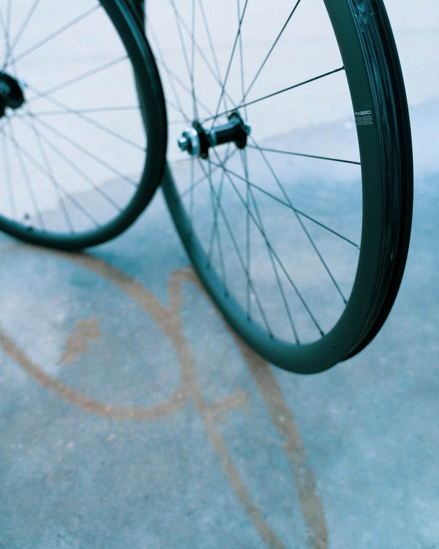 Roda dianteira SHIMANO GRX WH-RX880 700c Tubeless Ready (bloqueio central)