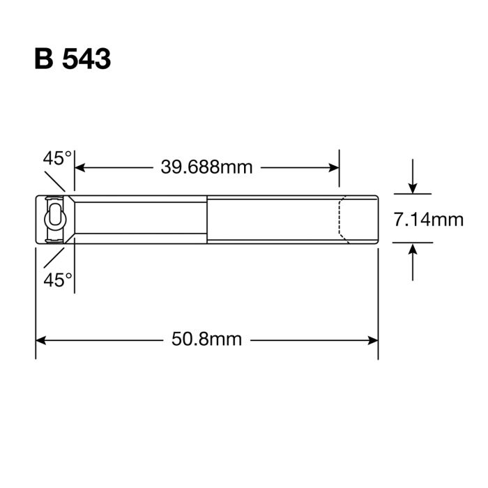 ENDURO BEARINGS B 543 LLB SS - 440c Inoxidável - Rolamento de direção 1 9/16''x2''x9/32''