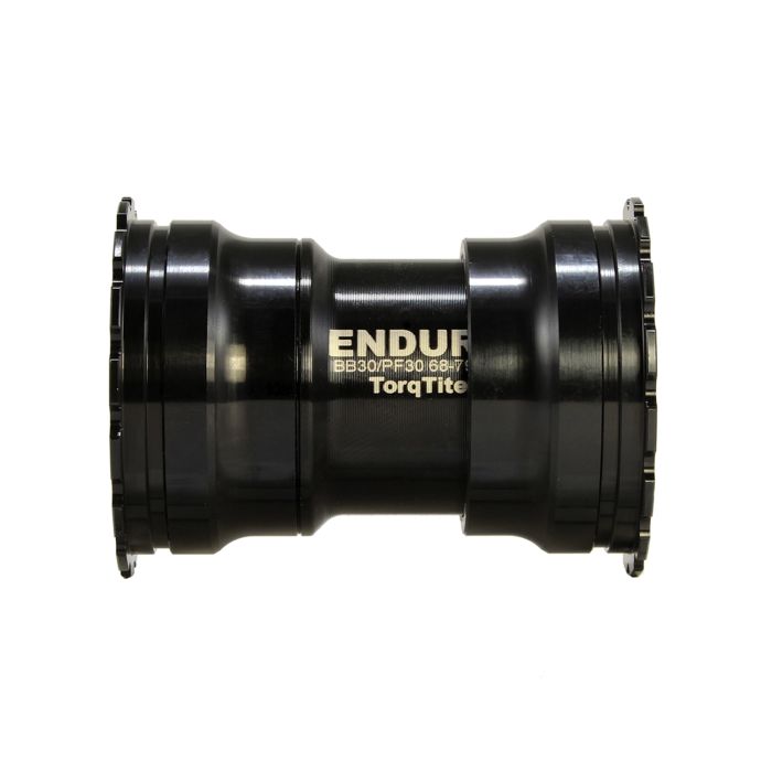 ENDURO BEARINGS Suporte inferior TorqTite PF30 com eixo de 30 mm (estreito) Aço inoxidável Preto