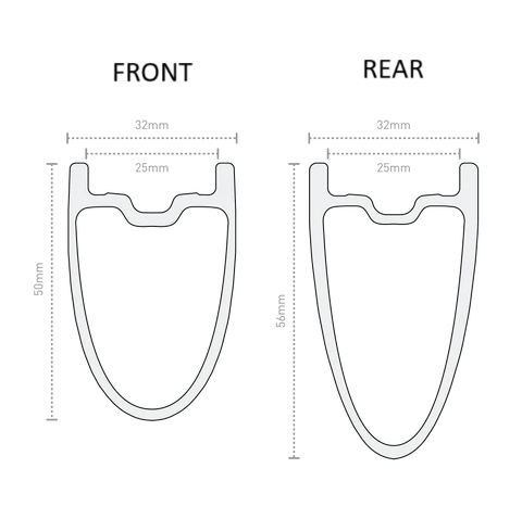 ENVE SES 4.5 50mm 700c aro da roda dianteira, preto