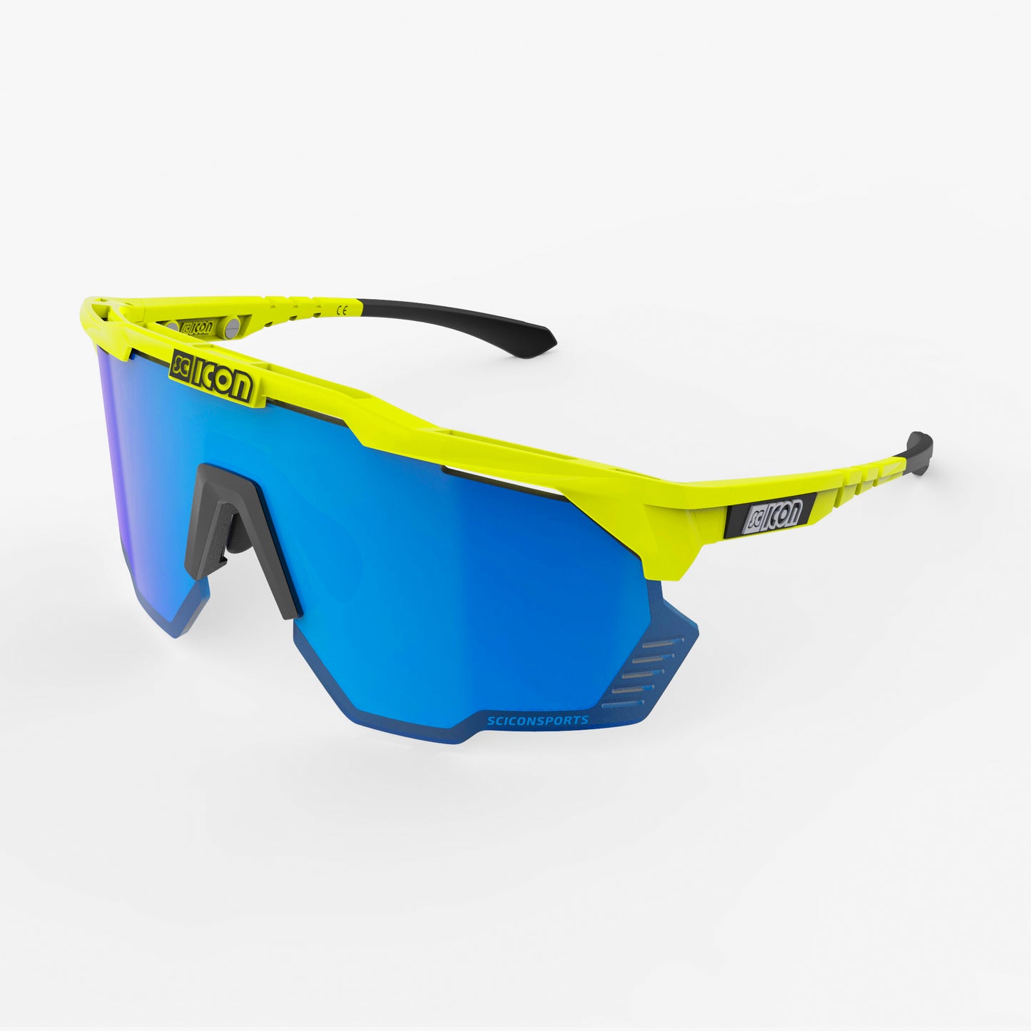 Óculos de proteção SCICON AEROSHADE KUNKEN Fluo Yellow Multimirror Blue