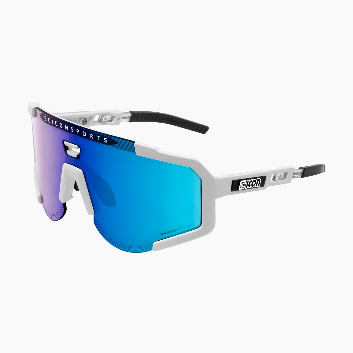 Óculos SCICON AEROSCOPE Branco Multimirror Azul