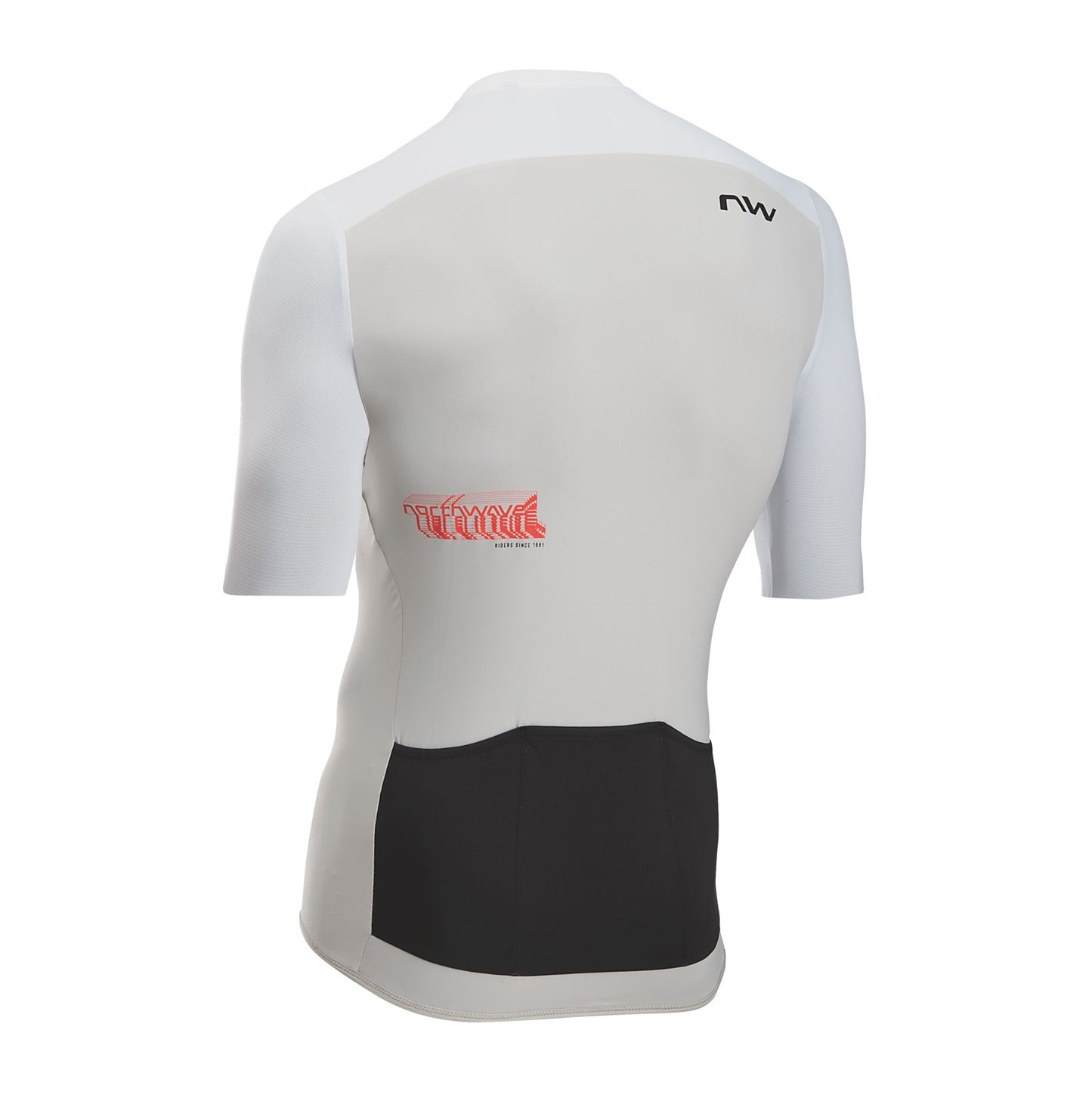 NORTHWAVE ESSENCE EVO Camisola de manga curta Cinzento/Branco