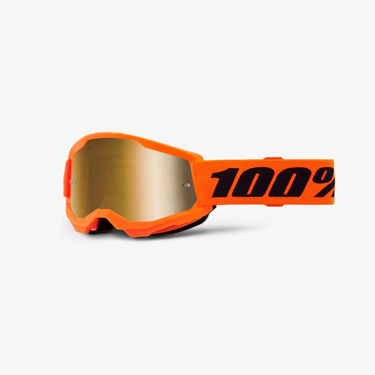 Máscara 100% STRATA 2 JUNIOR Laranja Ecrã Gold Mirror