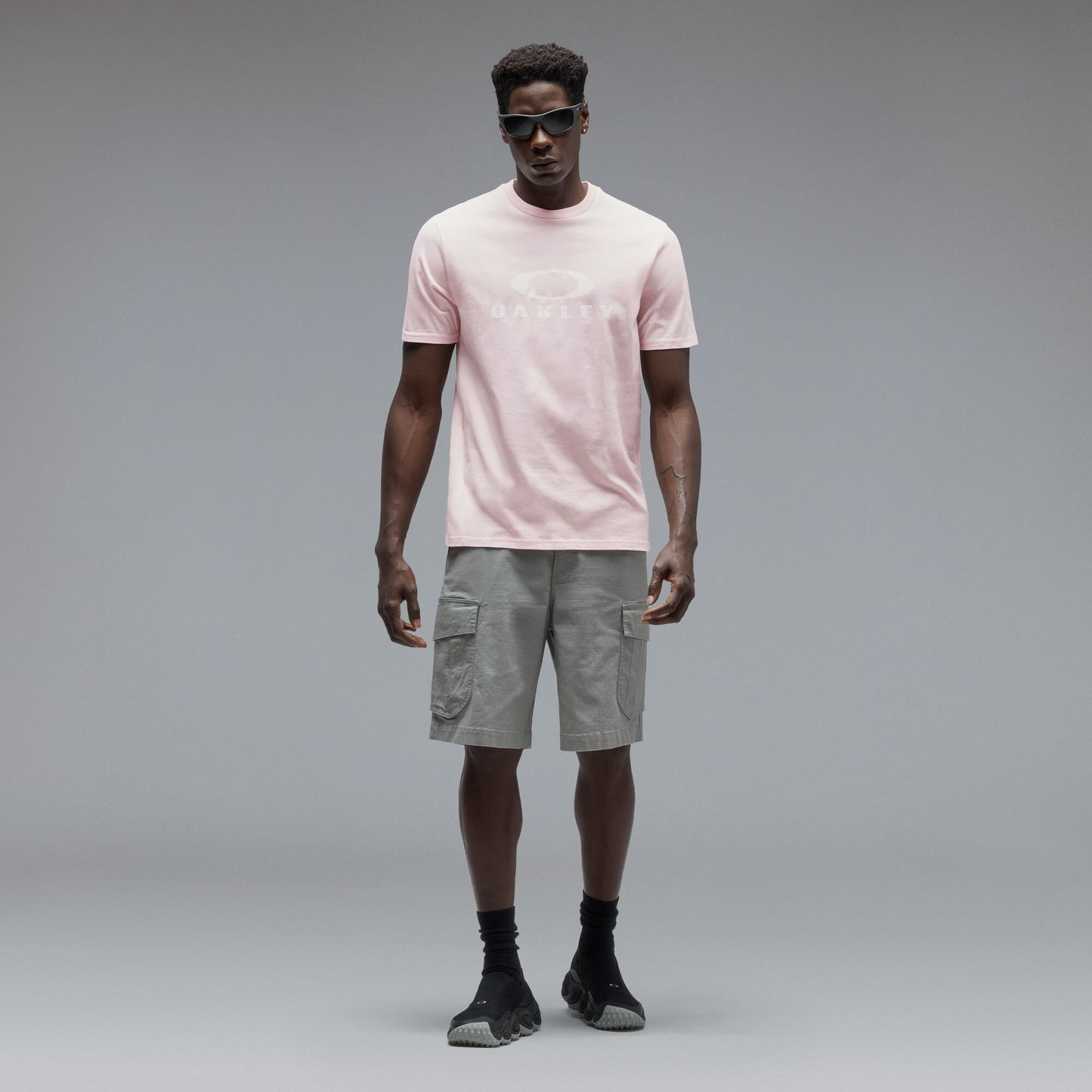 T-shirt OAKLEY O BARK 2.0 cor-de-rosa desbotada