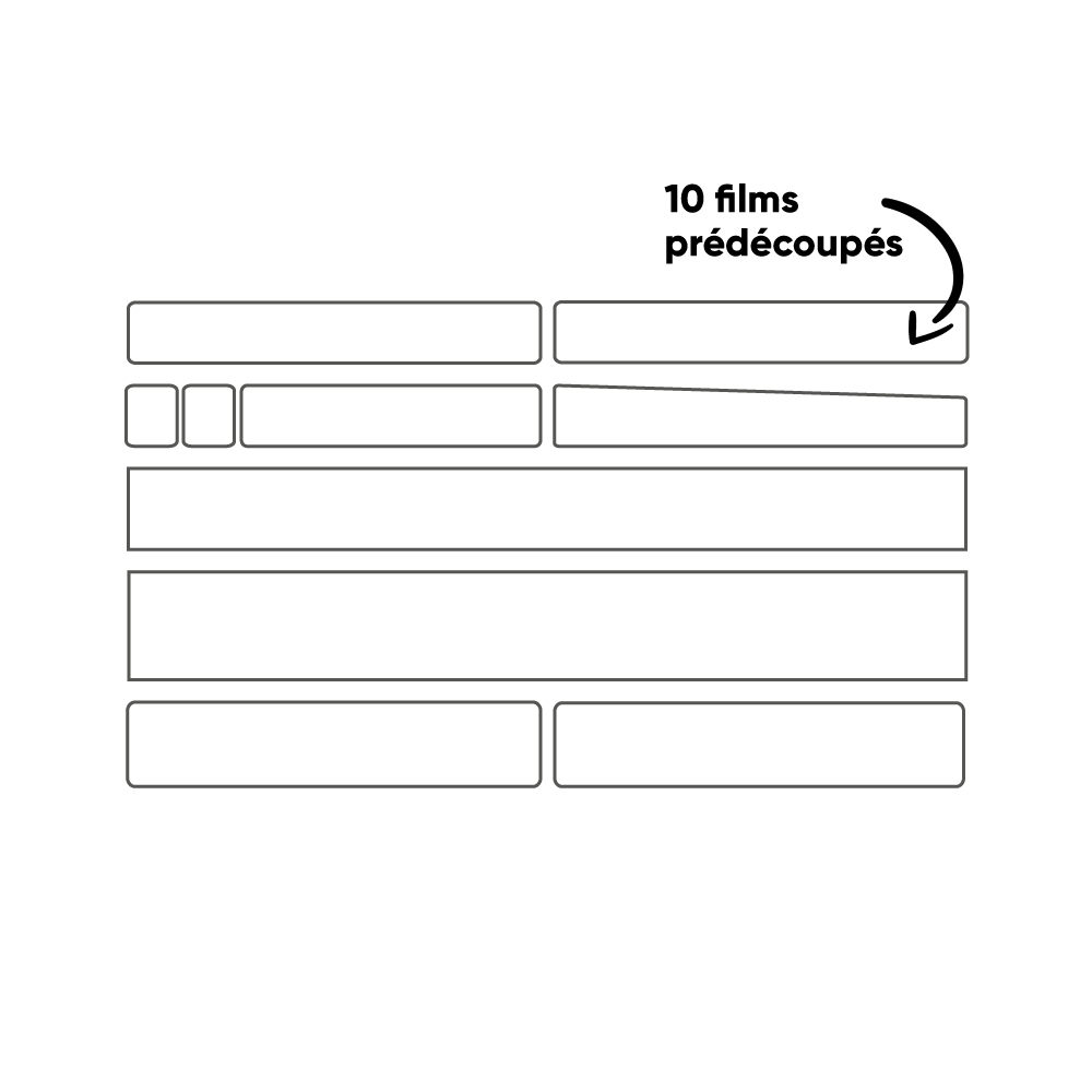 Protetor de moldura adesivo CLEARPROTECT PACK XL Brilhante