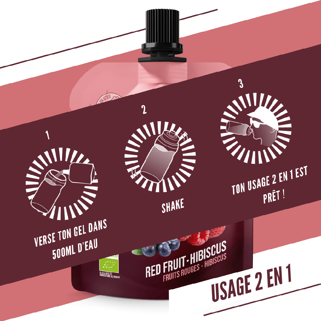 BAOUW Gel Energético Biológico Frutos Vermelhos-Hibisco (85g)