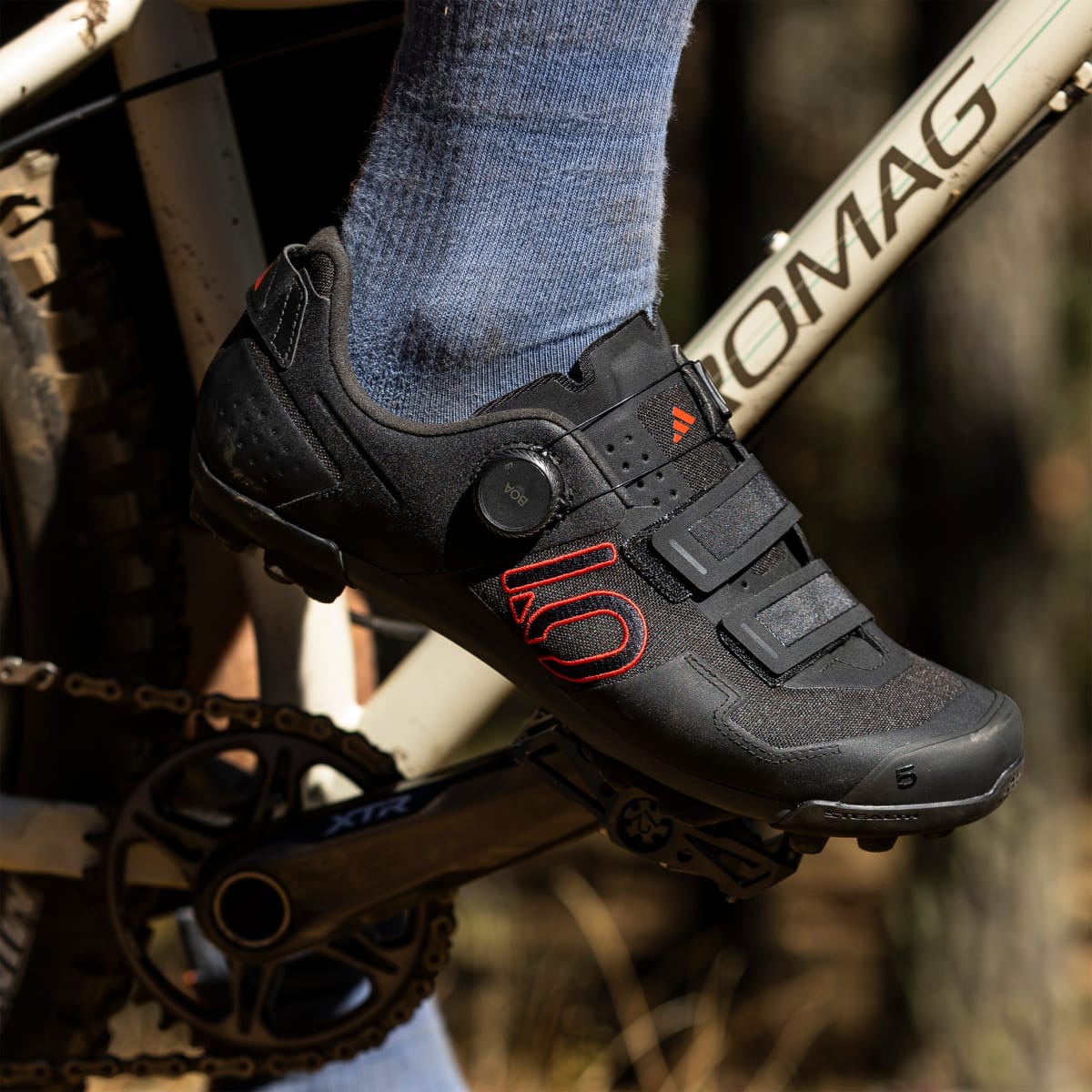 ADIDAS FIVE TEN KESTREL BOA Sapatos MTB Preto/Vermelho 2025