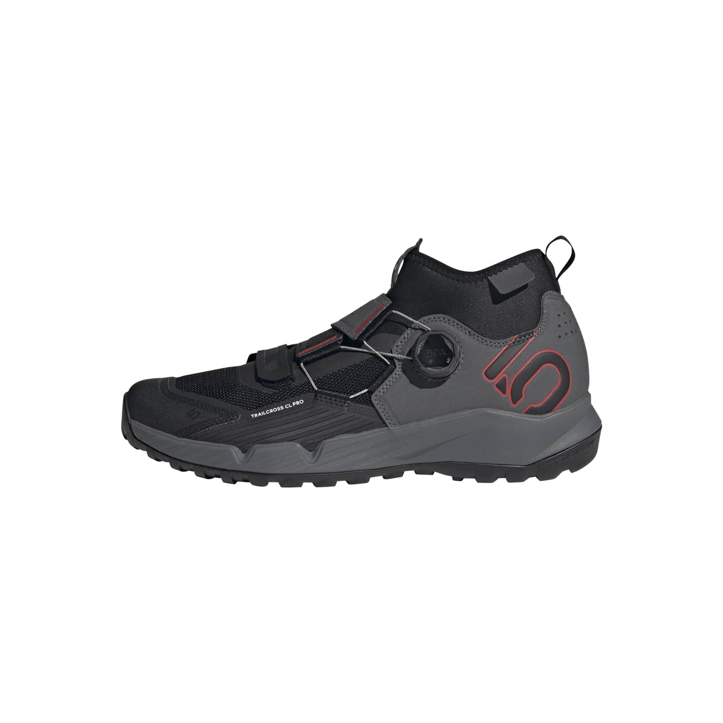 FIVE TEN TRAILCROSS PRO CLIP-IN Sapatos MTB Cinzento/Preto/Vermelho