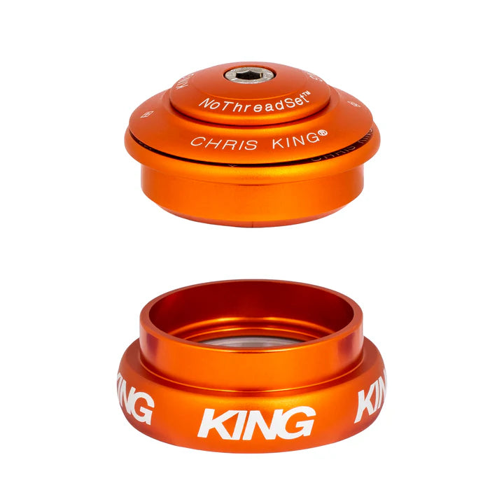 Cabeça semi-integrada / externa CHRIS KING INSET 8 1"1/8-1"1/4 ZS44/EC44 Laranja