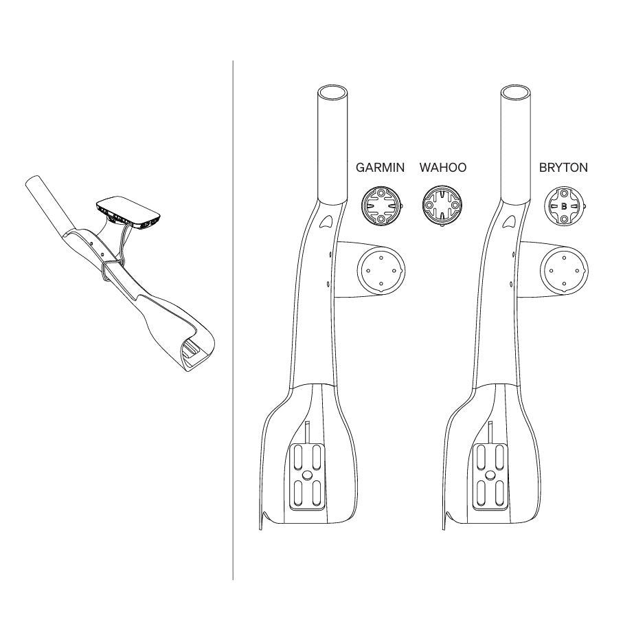 Suporte GPS elevado DEDA JET RISER