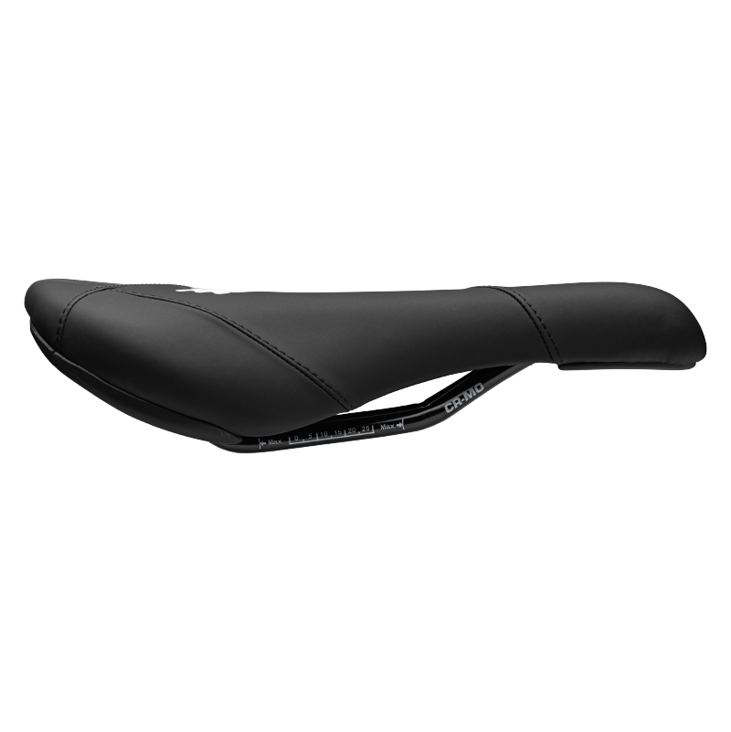 Selle Title JS1 noire, vue de profil