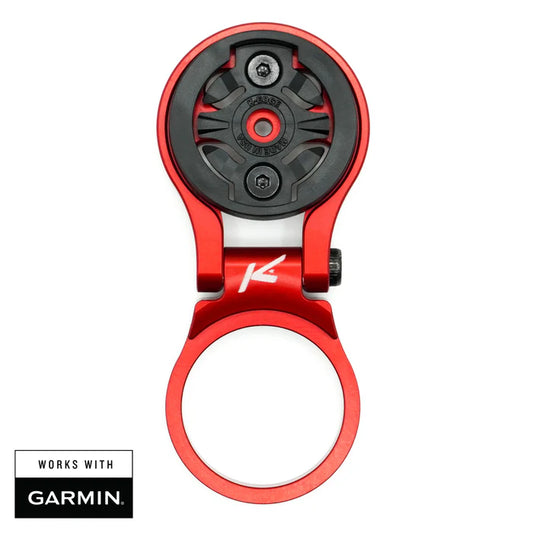 Suporte de haste ajustável para Garmin K-EDGE MTB GPS Vermelho