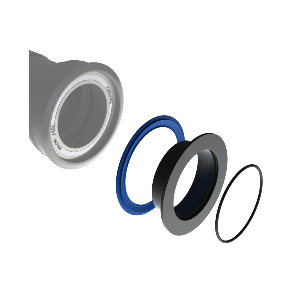 Tampas de Rolamentos BIKONE PF46/PF30/BB30/T47/EVO/BBright/T45 Eixo 29mm