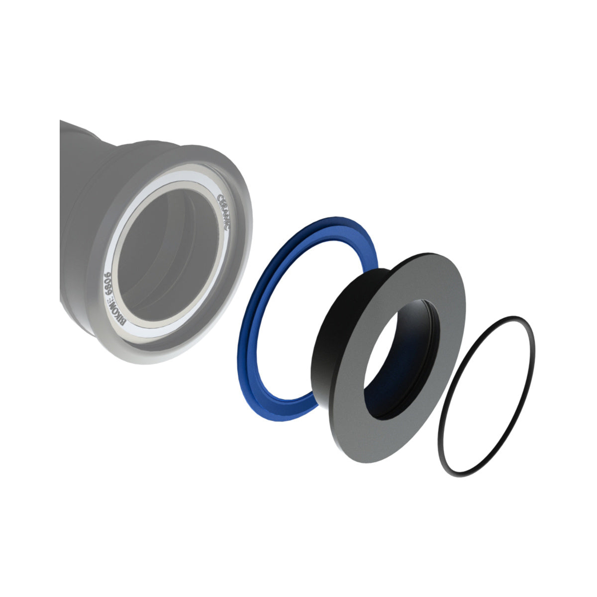 Tampas de rolamentos BIKONE PF46/PF30/BB30/T47/EVO/BBright/T45 eixo 24 mm