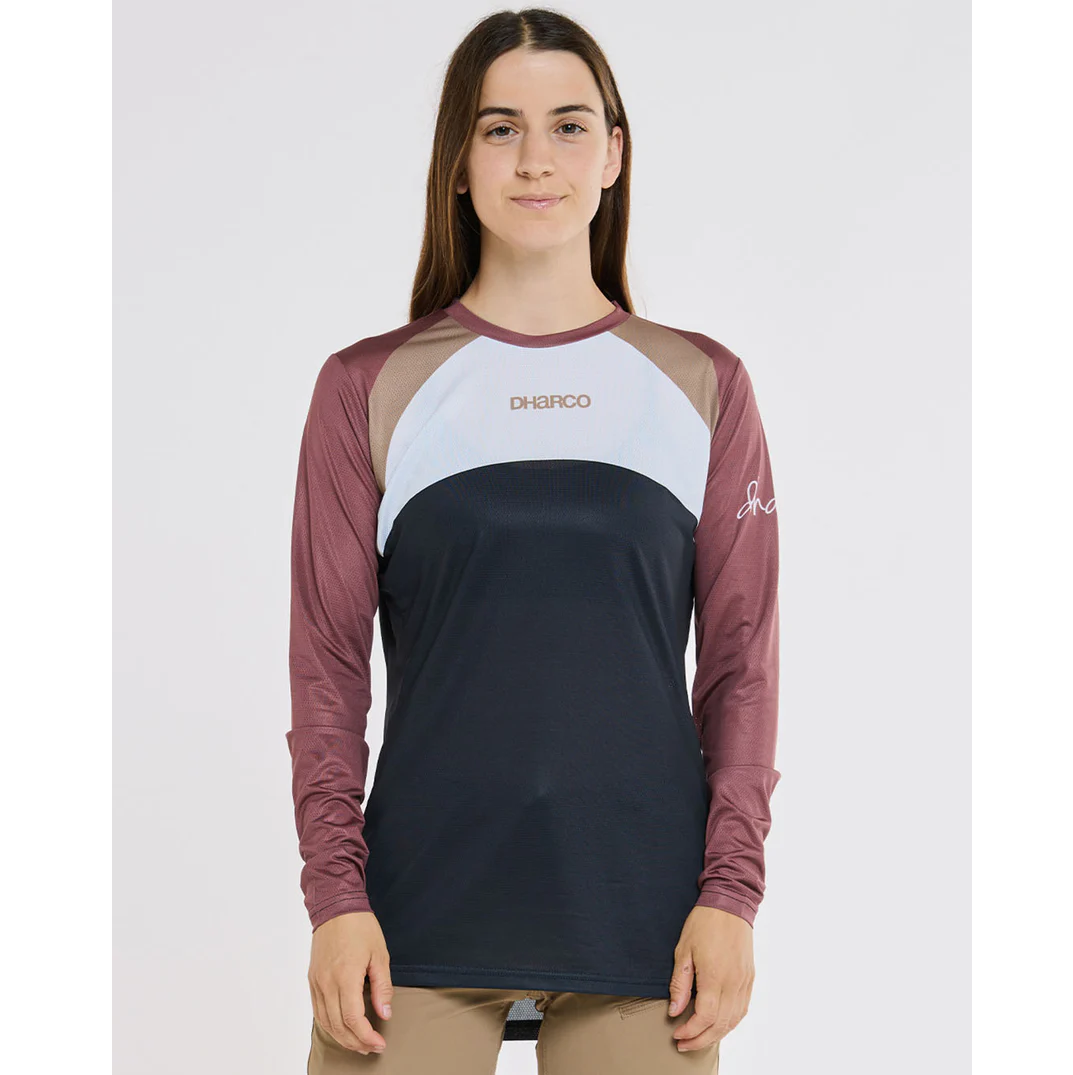 Camisola de manga comprida DHARCO RACE LOTUS para mulher Preto/Bronze