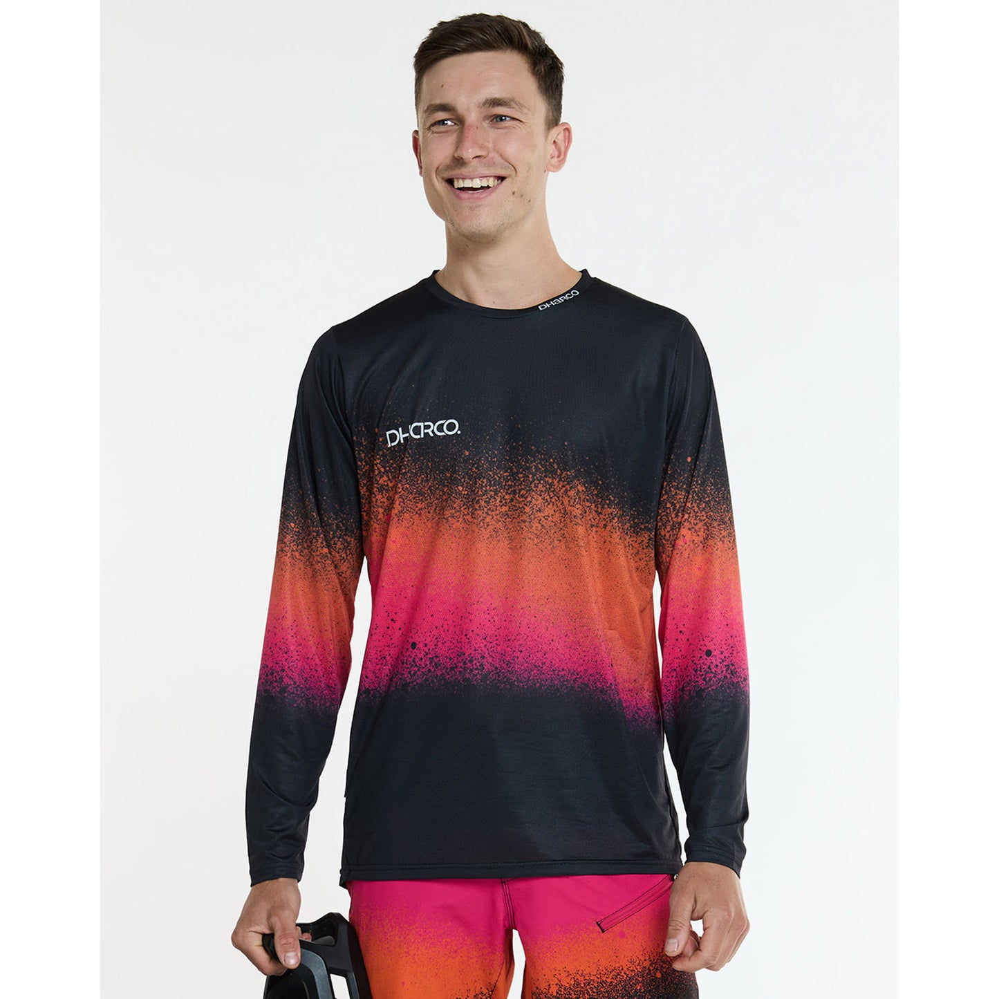 DHARCO BLACK SNAKE Camisola de manga comprida Preto/Laranja