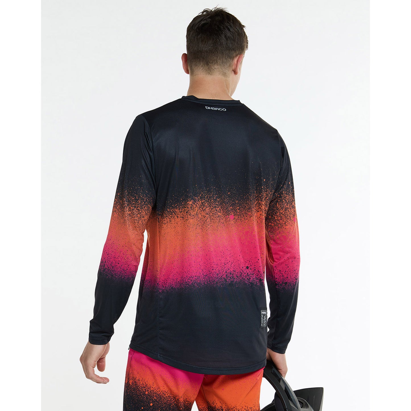 DHARCO BLACK SNAKE Camisola de manga comprida Preto/Laranja