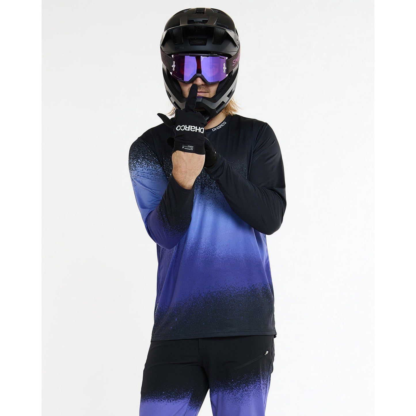 DHARCO ULTRA VIOLET Camisola de manga comprida Preto/Púrpura