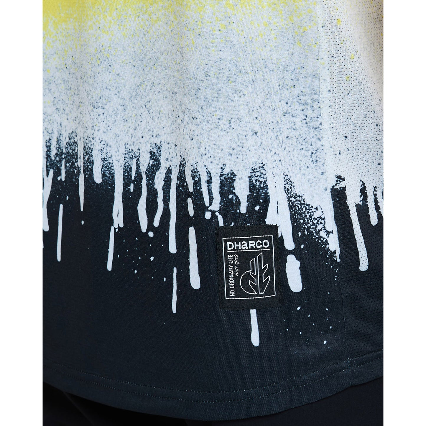 DHARCO ACID RAIN Camisola de manga curta preta/amarela