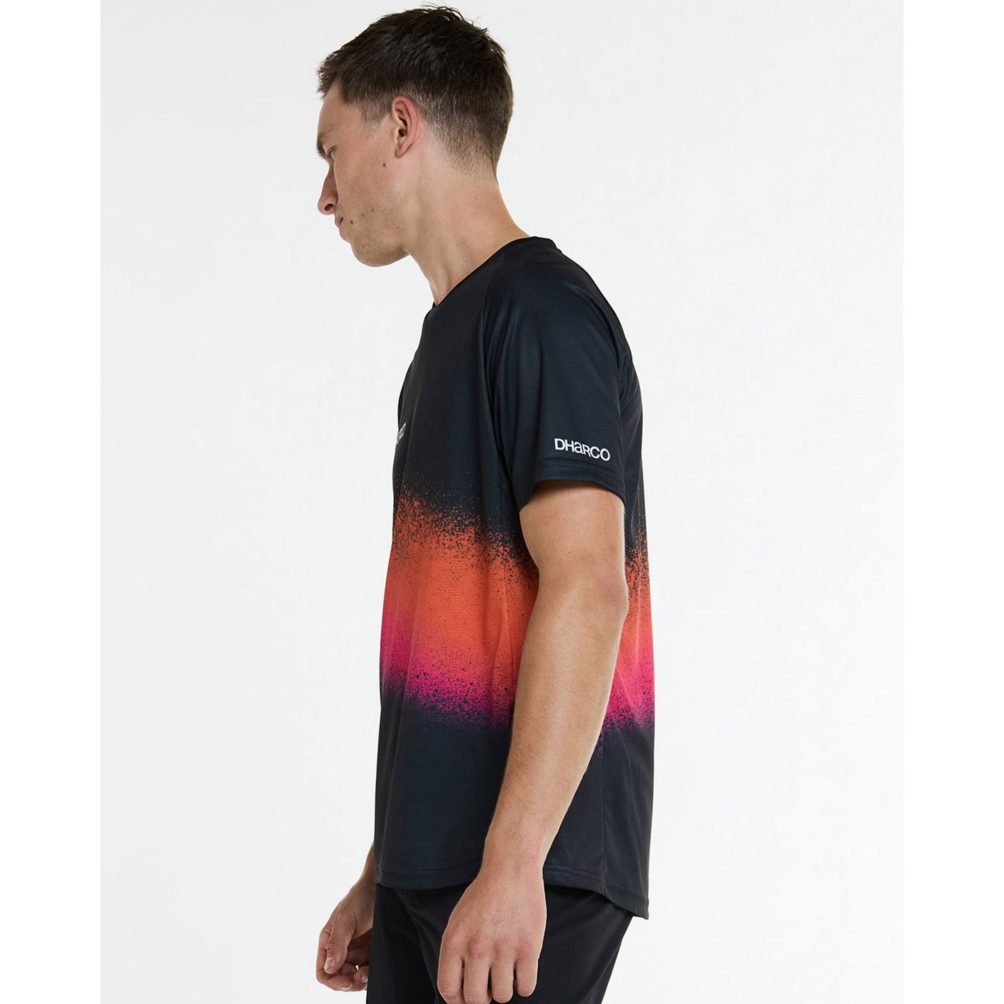 DHARCO BLACK SNAKE Camisola de manga curta Preto/Laranja