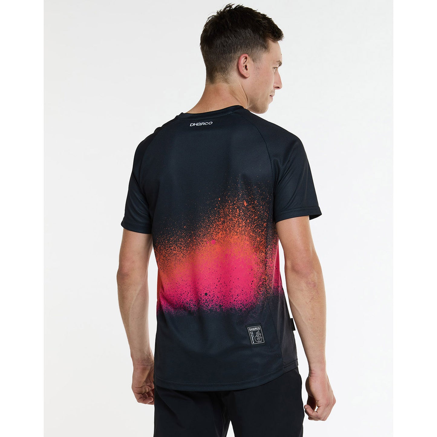 DHARCO BLACK SNAKE Camisola de manga curta Preto/Laranja