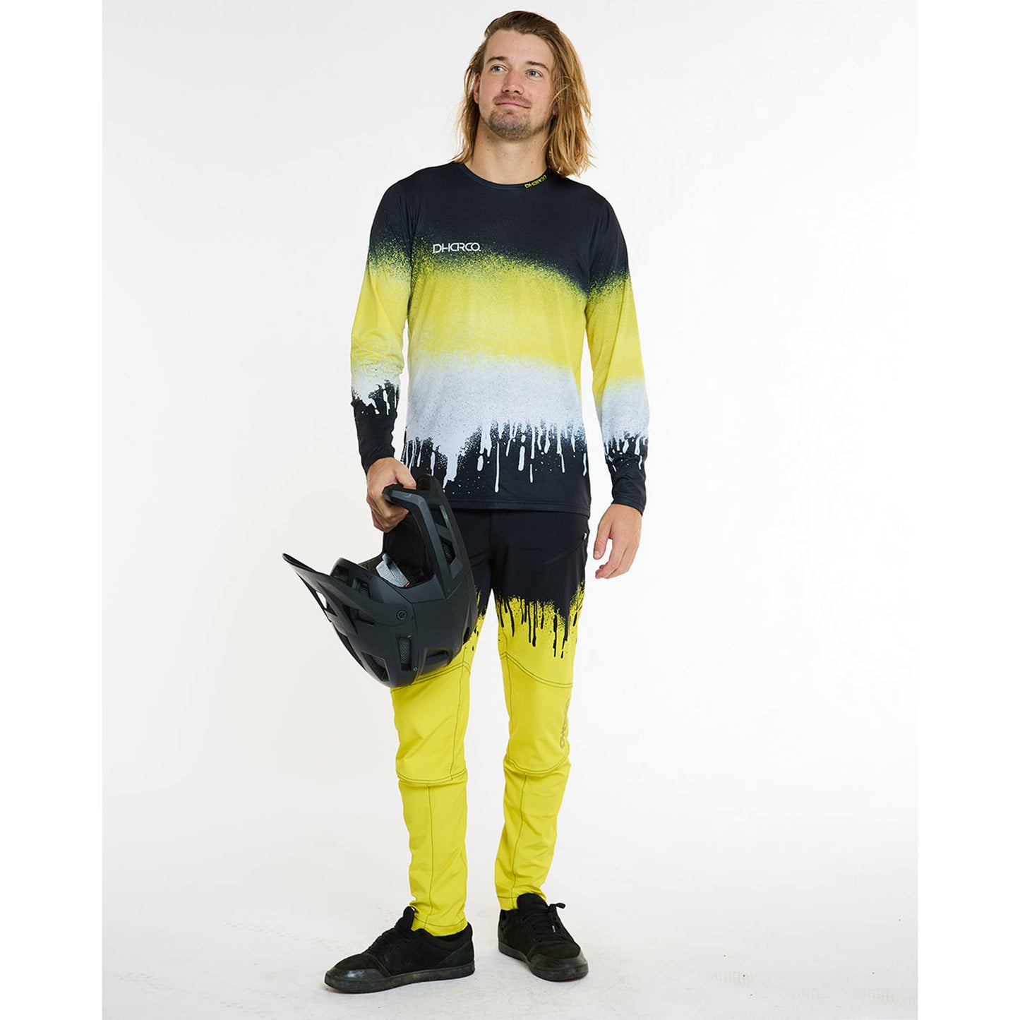 DHARCO ACID RAIN Camisola de manga comprida preta/amarela