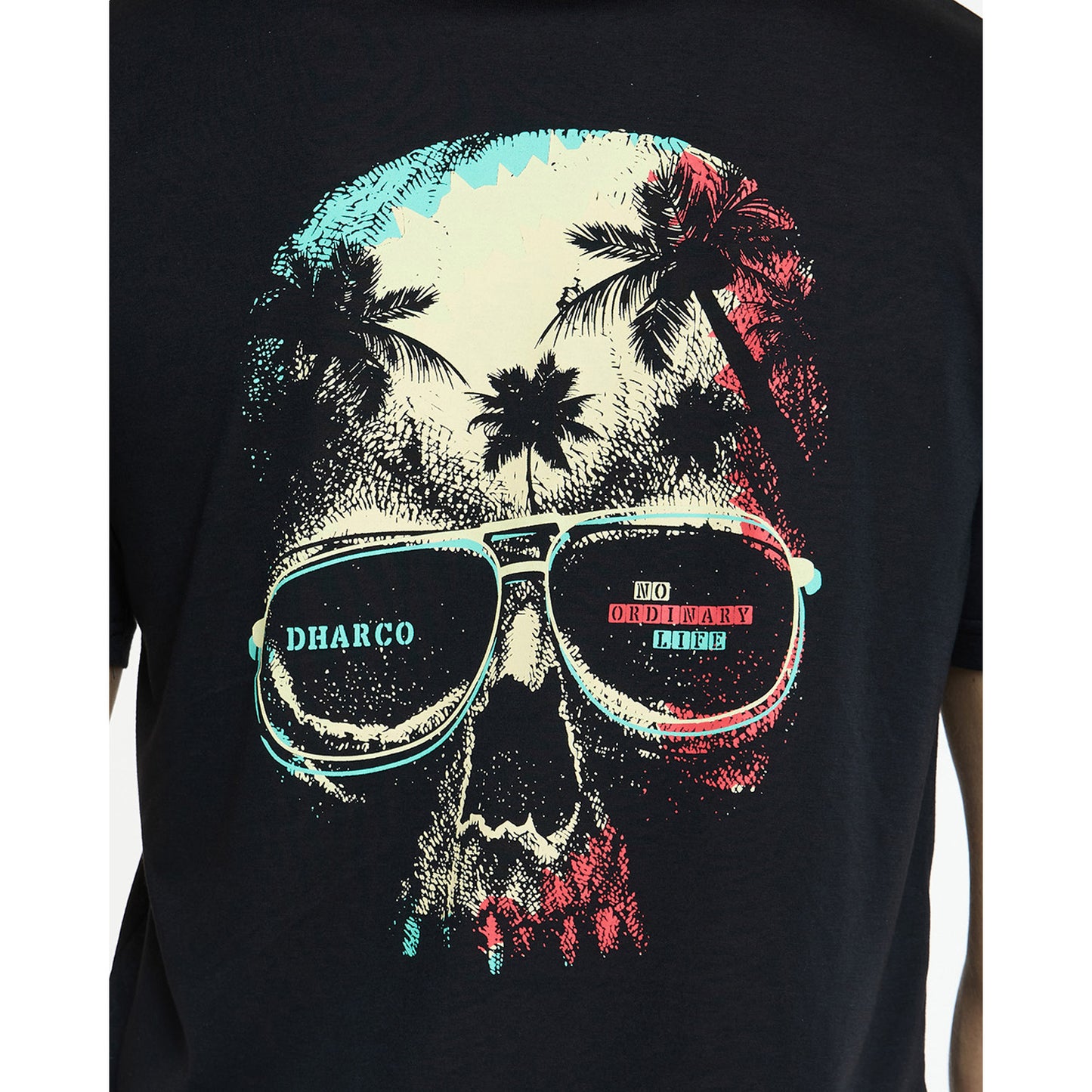 DHARCO EDDIE Camisola de manga curta TECH TEE Preto