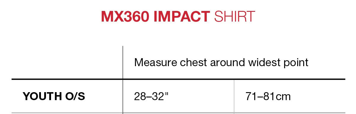 G-FORM MX-360 T-Shirt Proetcion para criança Preto