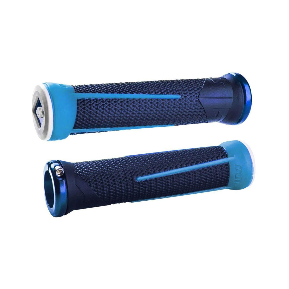 Punhos ODI AARON GWIN Lock-On 135 mm Azul