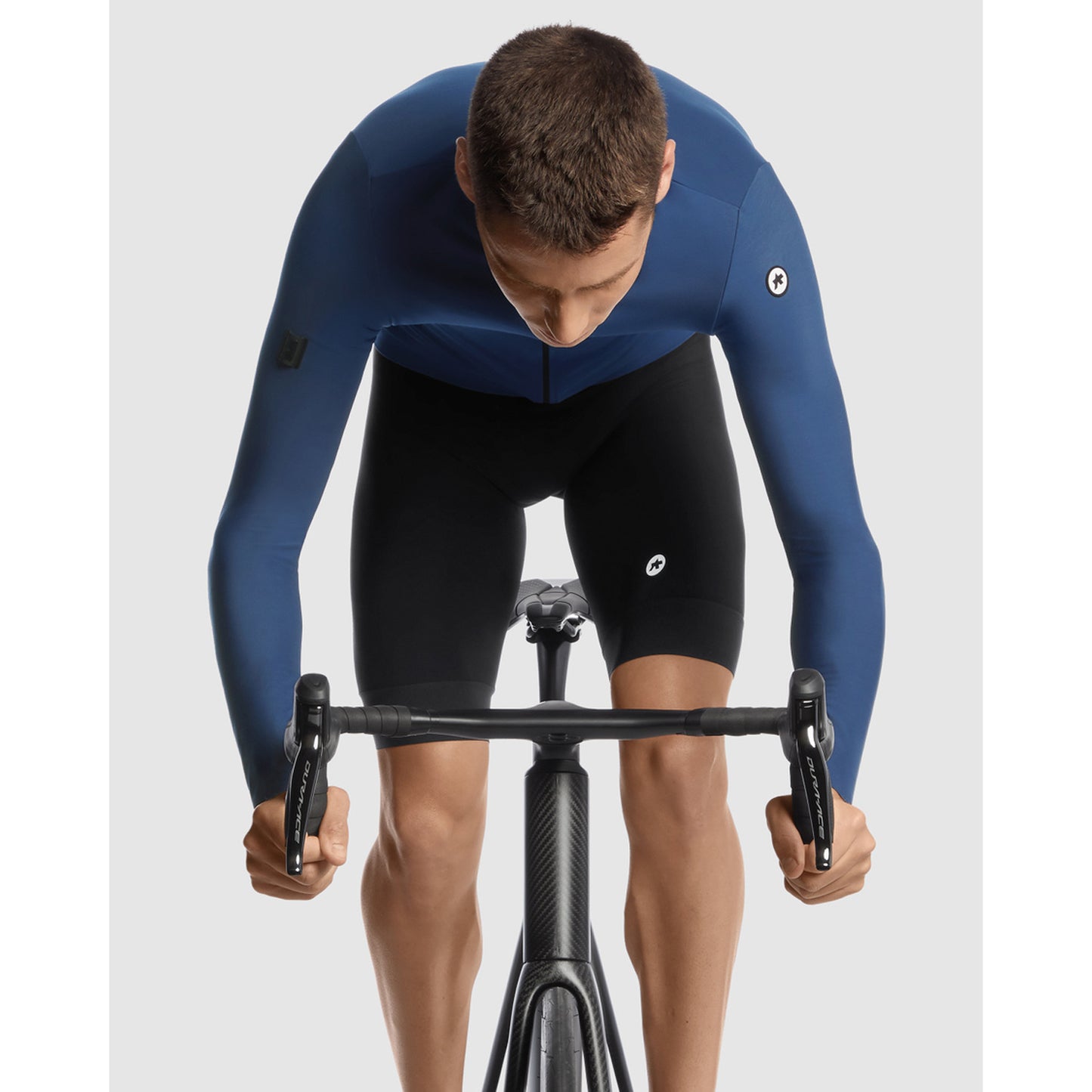 ASSOS MILLE GT Manga comprida C2 Camisola azul pedra