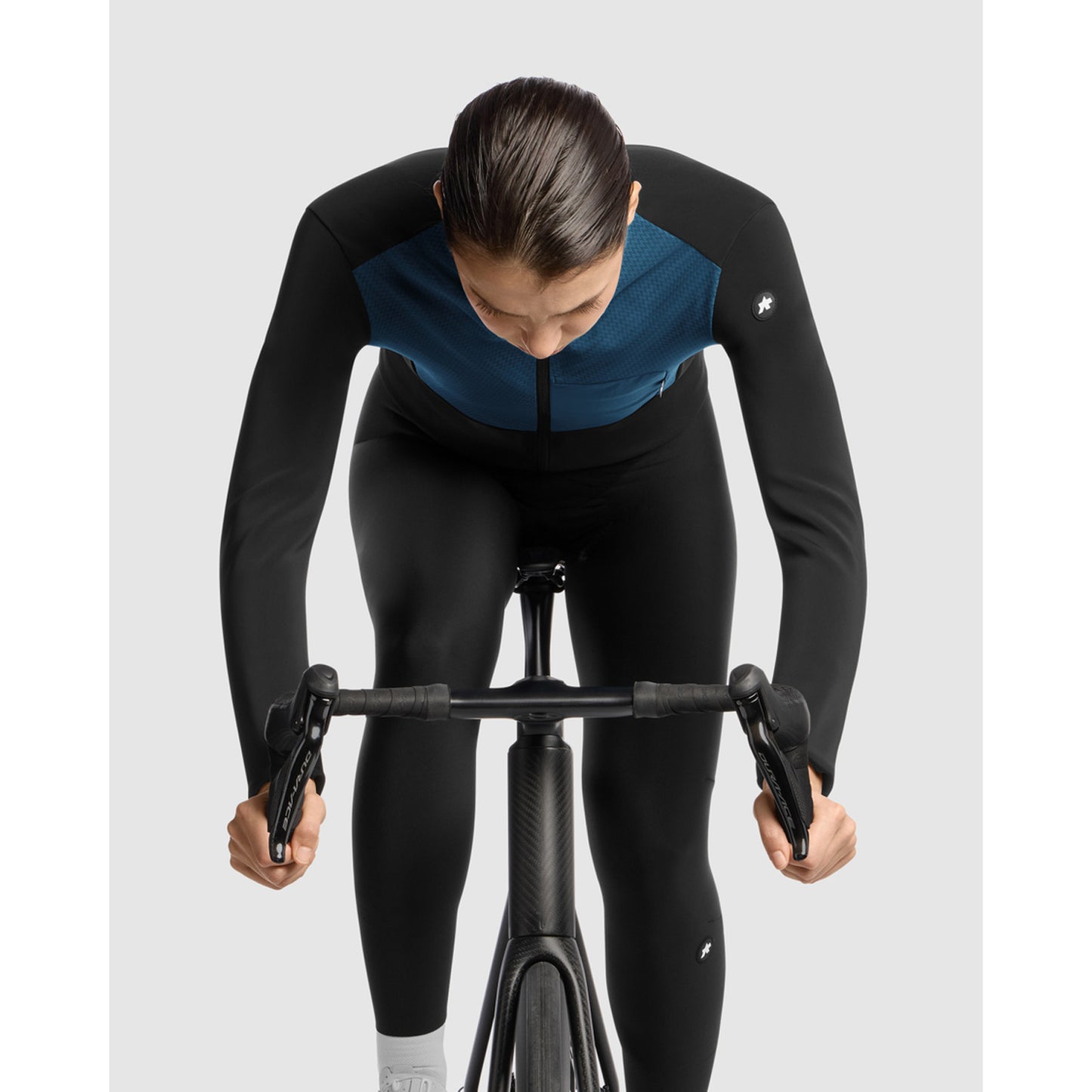 Casaco ASSOS DYORA R S11 para mulher Azul petróleo