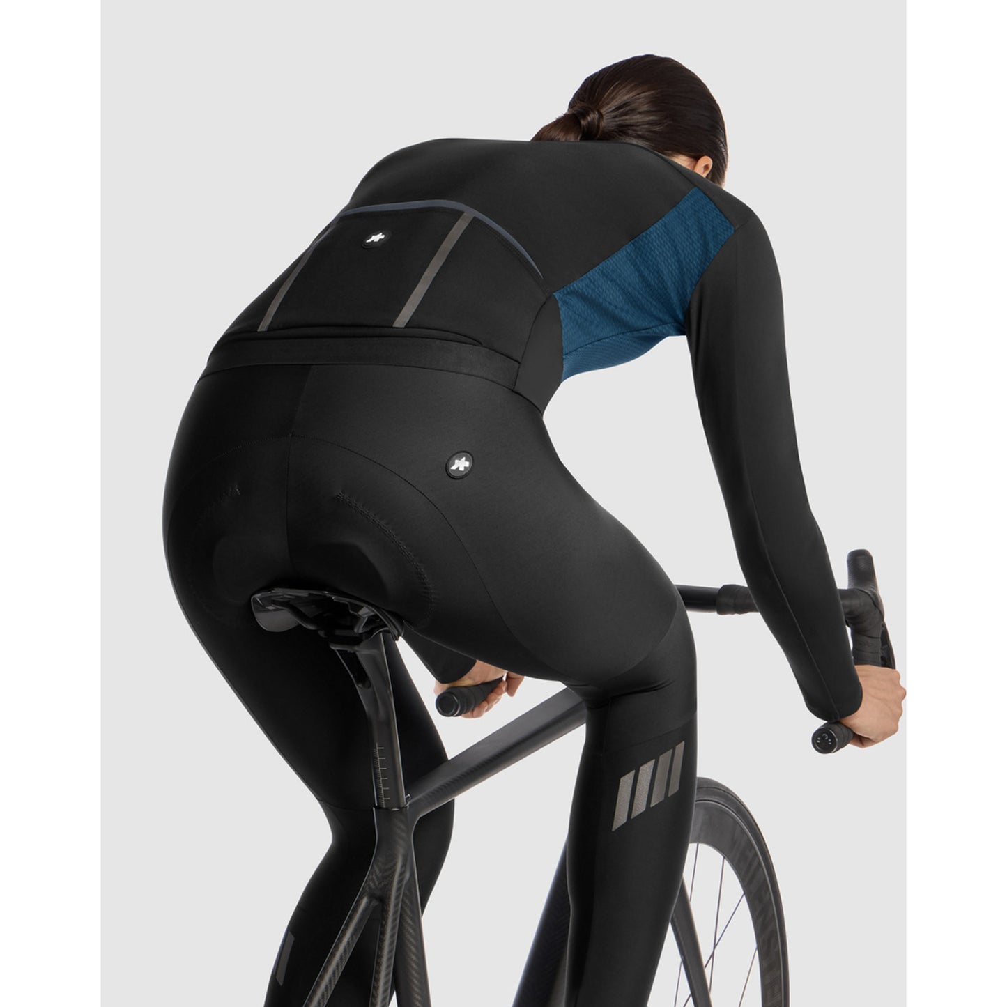 Casaco ASSOS DYORA R S11 para mulher Azul petróleo