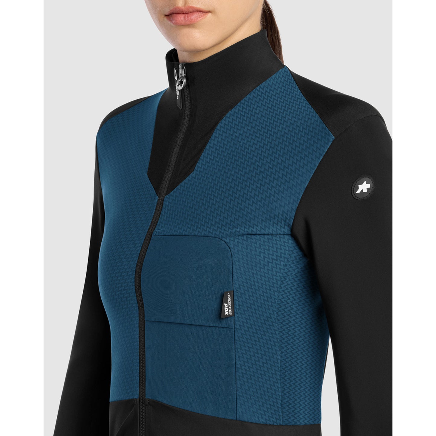Casaco ASSOS DYORA R S11 para mulher Azul petróleo