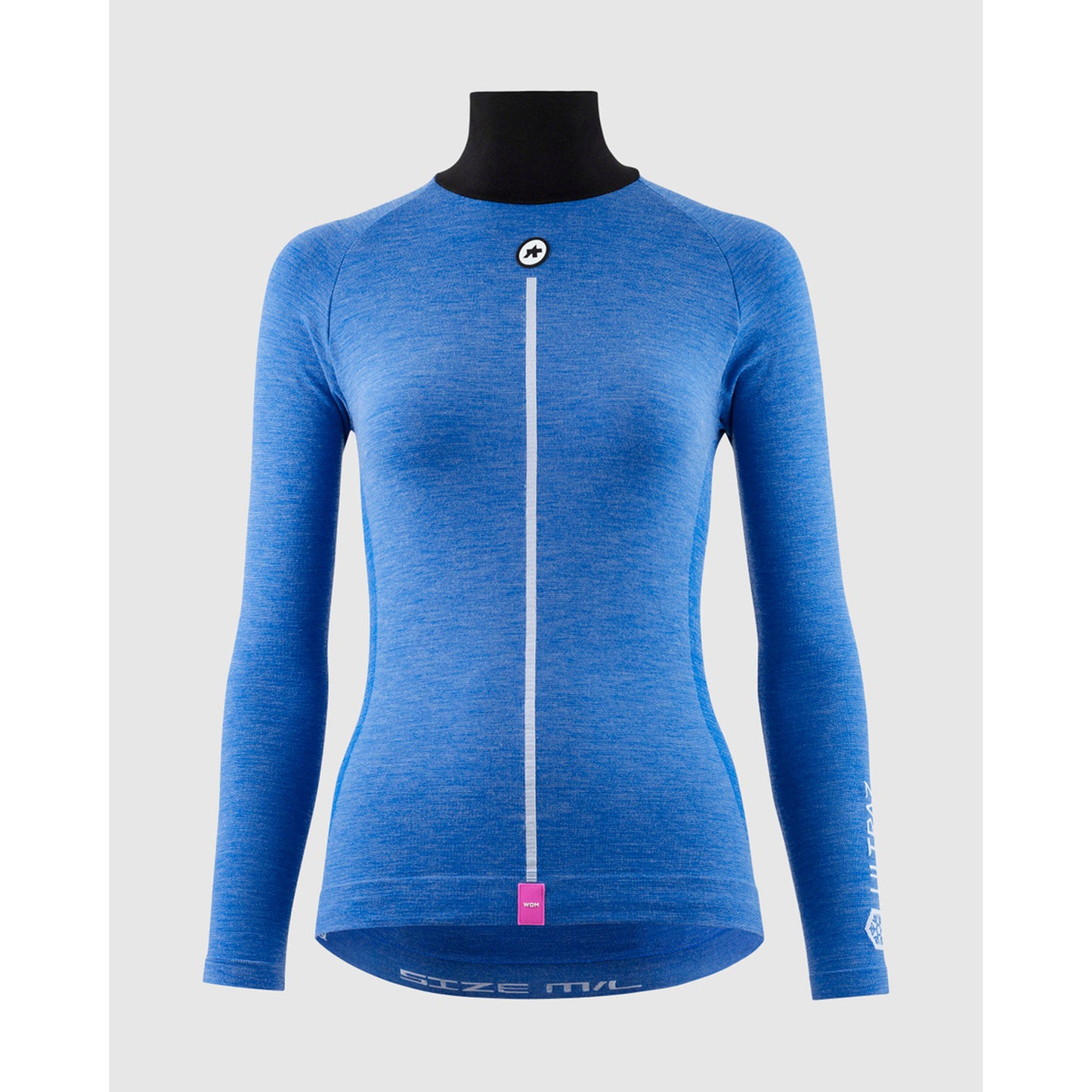 ASSOS WOM UZ P1 Manga comprida para mulher Calypso Blu Roupa interior