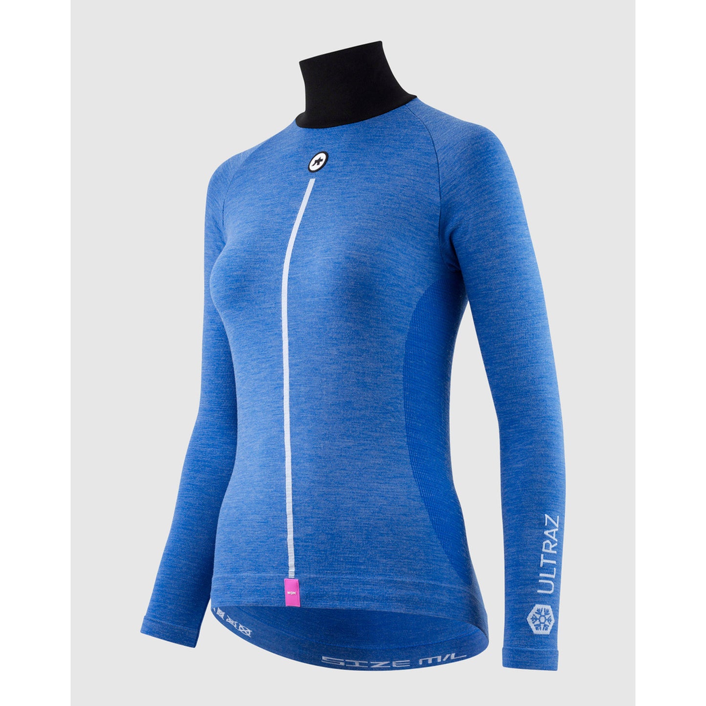 ASSOS WOM UZ P1 Manga comprida para mulher Calypso Blu Roupa interior