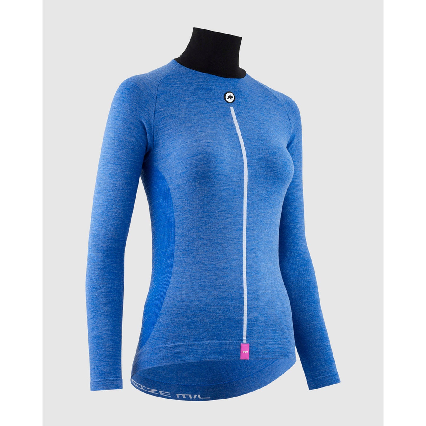ASSOS WOM UZ P1 Manga comprida para mulher Calypso Blu Roupa interior