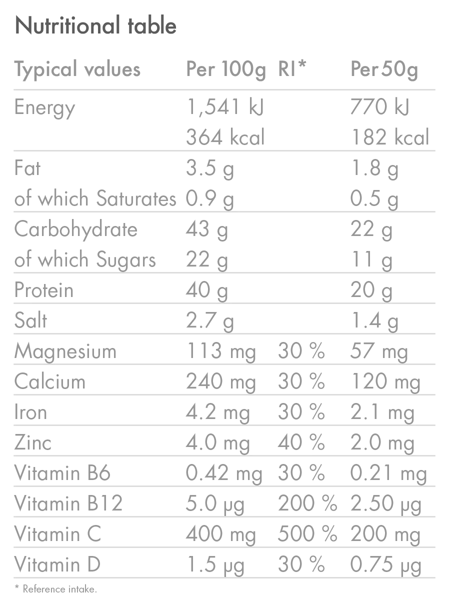 BEBIDA DE RECUPERAÇÃO À BASE DE PLANTAS HIGH5 (450g) Chocolate