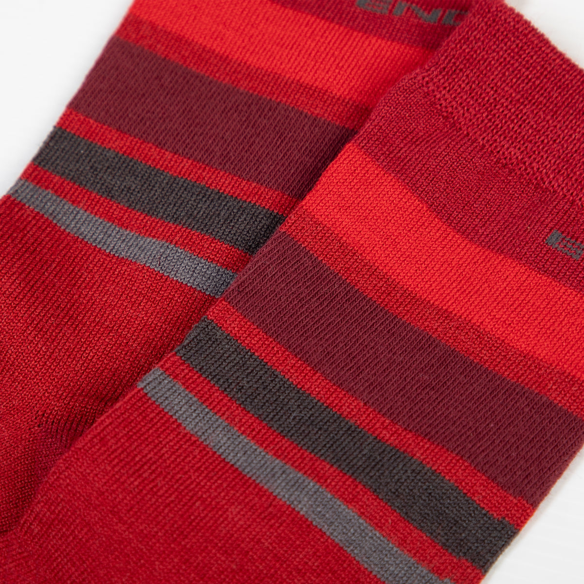 Meias ENDURA BAABAA MERINO STRIPE Vermelho