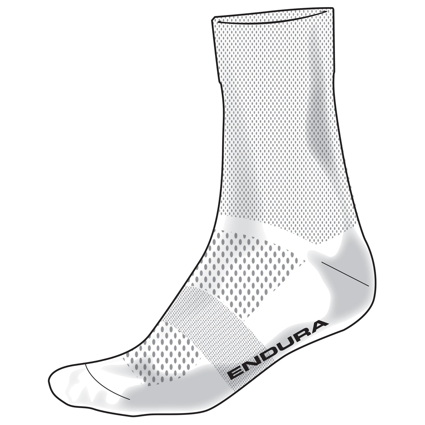 Meias ENDURA PRO SL POWER Brancas
