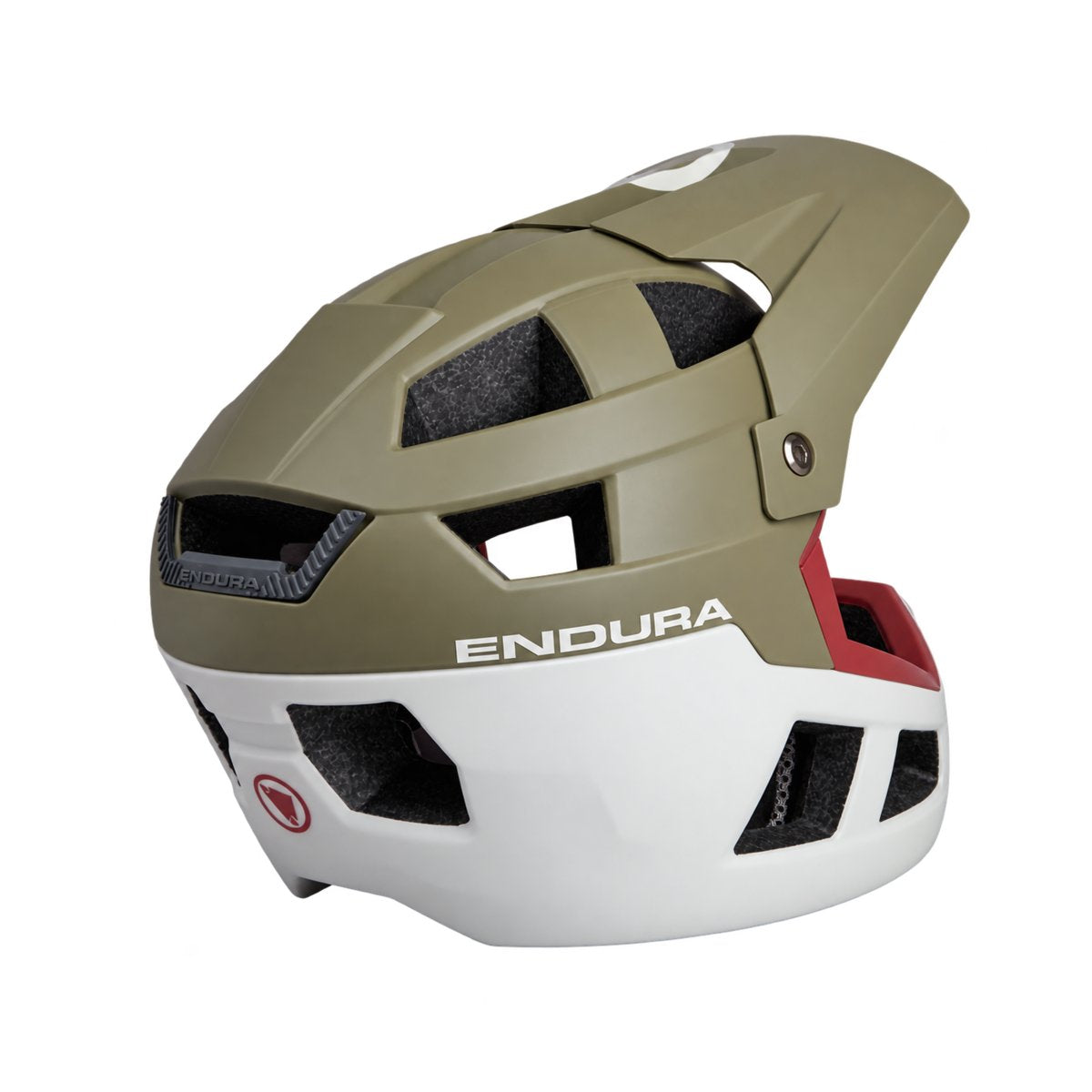 Capacete de BTT ENDURA SINGLETRACK INTEGRAL MIPS Verde/Branco