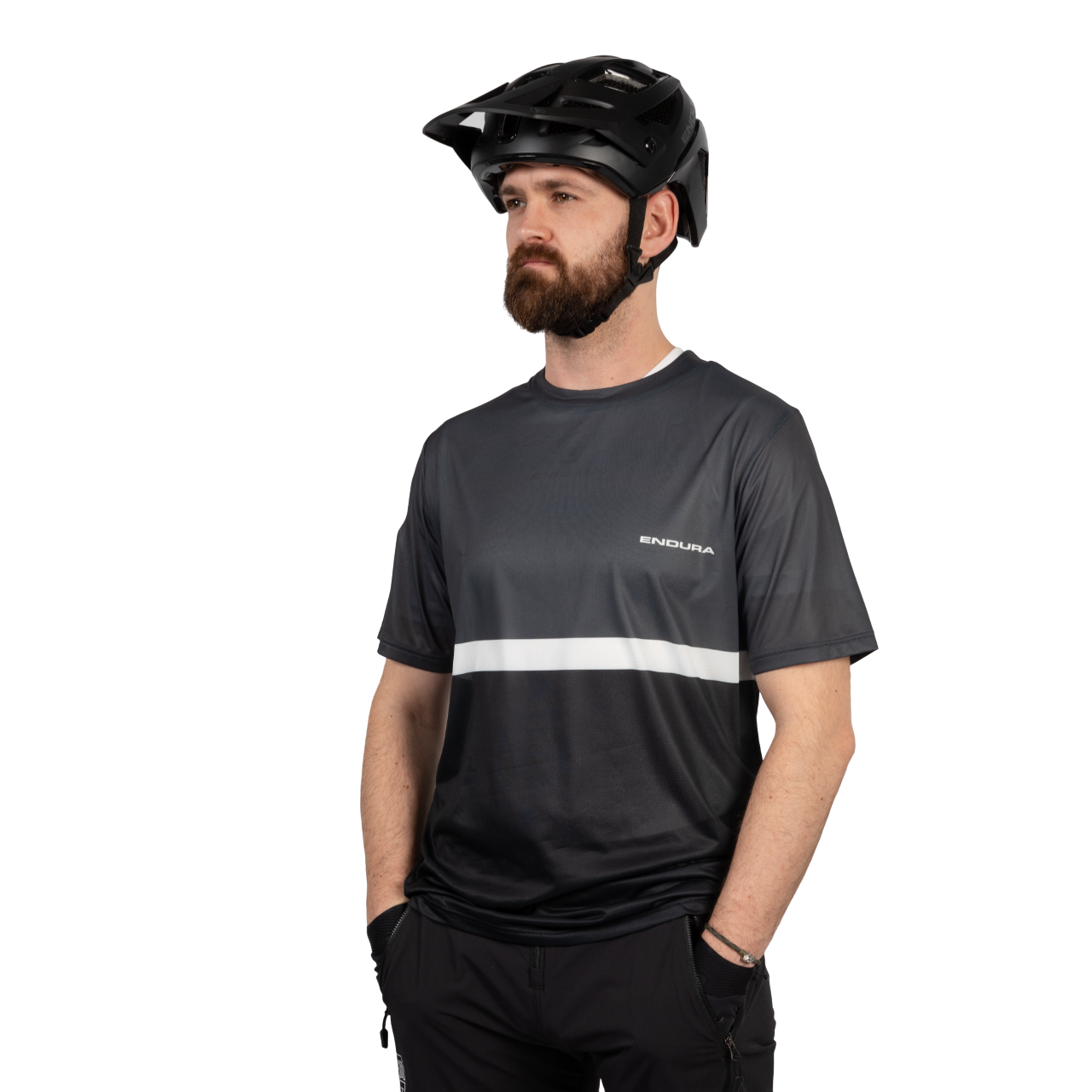 Camisola de manga curta ENDURA SINGLETRACK CORE TEE II Preto 2025